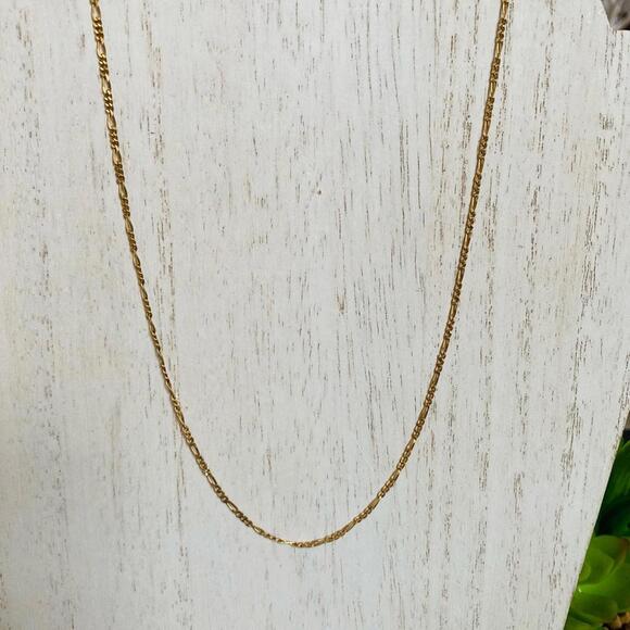 14K Gold Delicate Chain Necklace Jewelry - Picture 1 of 7